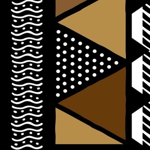 African Mud Cloth Fabric Pattern