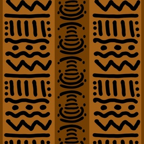 African Mudcloth Bogolan Traditional Fabric Design Art Print
