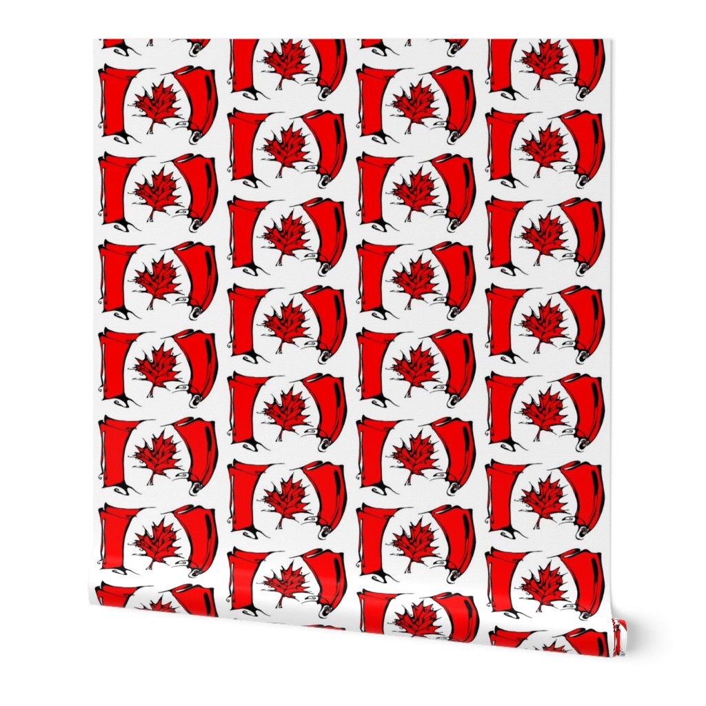 Inkblot Canadian Flag