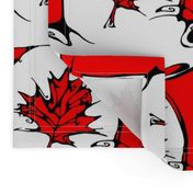 Inkblot Canadian Flag