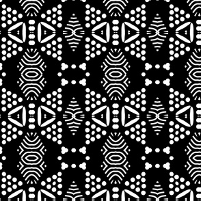 Black and White African Tribal Design
