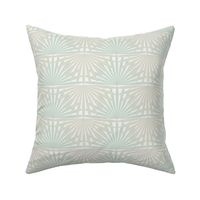 Palmetto Palm Jungle Whimsical Funky Traditional Fun Vintage Retro Starburst Star Pattern Palms in Neutral Colors Light Eagle Ivory White DBDBD0 Chantilly Lace Ivory White F5F5EF Tasman Green Gray D0DBD0 Subtle Modern Geometric Abstract