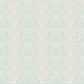 Palmetto Palm Jungle Whimsical Funky Traditional Fun Vintage Retro Starburst Star Pattern Palms in Neutral Colors Light Eagle Ivory White DBDBD0 Chantilly Lace Ivory White F5F5EF Tasman Green Gray D0DBD0 Subtle Modern Geometric Abstract