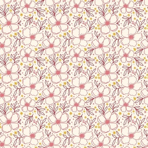 Floral anemone pattern