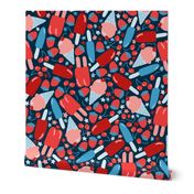 Red White and Blue Popsicle Party - Large Scale