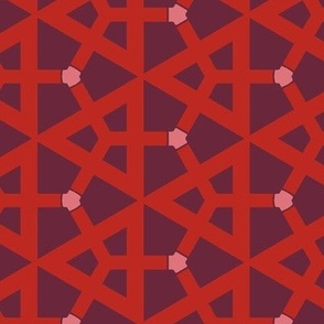 Hexagons Petal Solid Color Coordinates s Wine