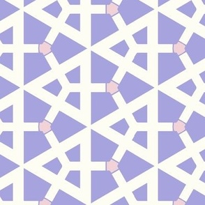 Hexagons Petal Solid Color Coordinates  Lilac