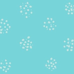 Bright Polka Dots // Sea Glass Pool Blue