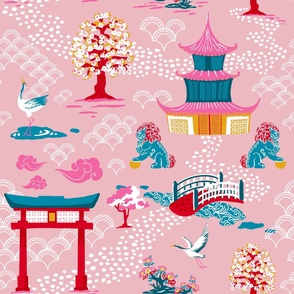 Oriental Garden - Pink