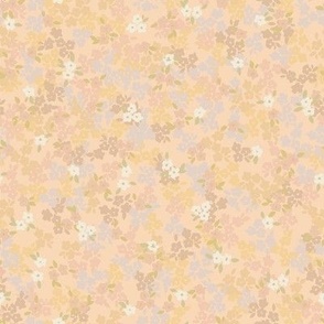 blended floral - peach