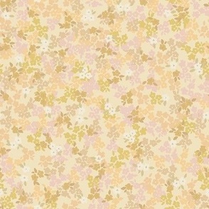 blended floral - yellows