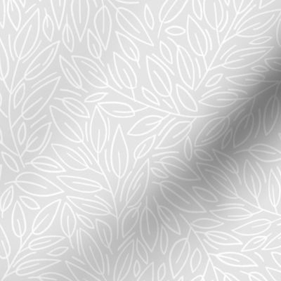 White leaves on grey