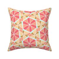 Barbara bold minimalism geometrical coral watermelon  boho table runner tablecloth napkin placemat dining pillow duvet cover throw blanket curtain drape upholstery cushion clothing shirt  living home decor draperies curtains 