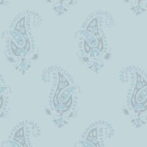 Essential Paisley Light on Aqua