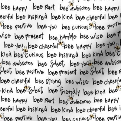 Beekeeping Gnomes Motivational Words on white 