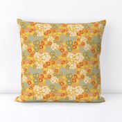 Tangerine summer floral 