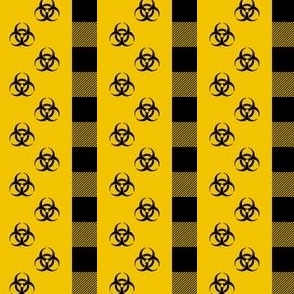 Biohazard and Buffalo Check - Black and Yellow