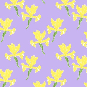 Iris Flutter! (Yellow) - lilac, medium 