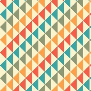 Retro Geometric Triangle Pattern