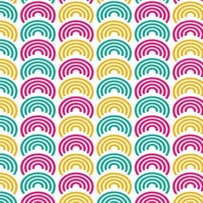 Bright Colorful Repeating Arch Pattern