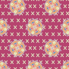 Raspberry Floral Mandala Hero