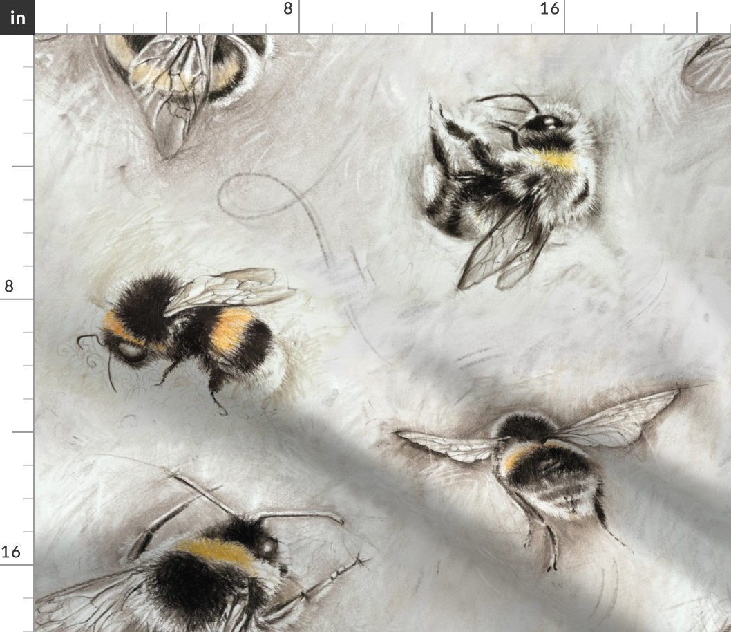 Charcoal workers - Bumblebee Teamwork - large