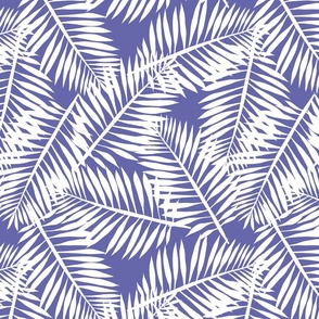 palm leaf white on purple