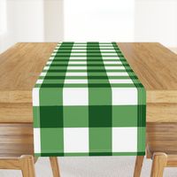 Green Buffalo Plaid | Traditional Large Green Square Checks