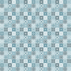 Bold tiles - blue - small