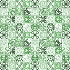 Bold tiles - green - medium small