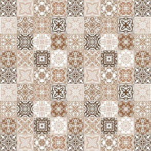 Bold tiles - brown - medium small