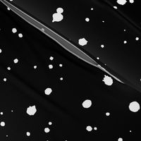 Splatter Dots - Black & White