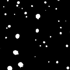 Splatter Dots - Black & White