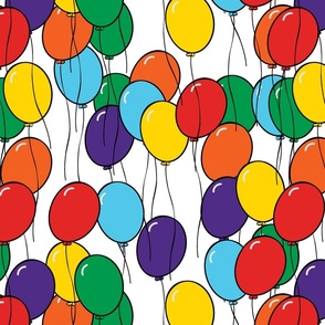 diffent colors balloons