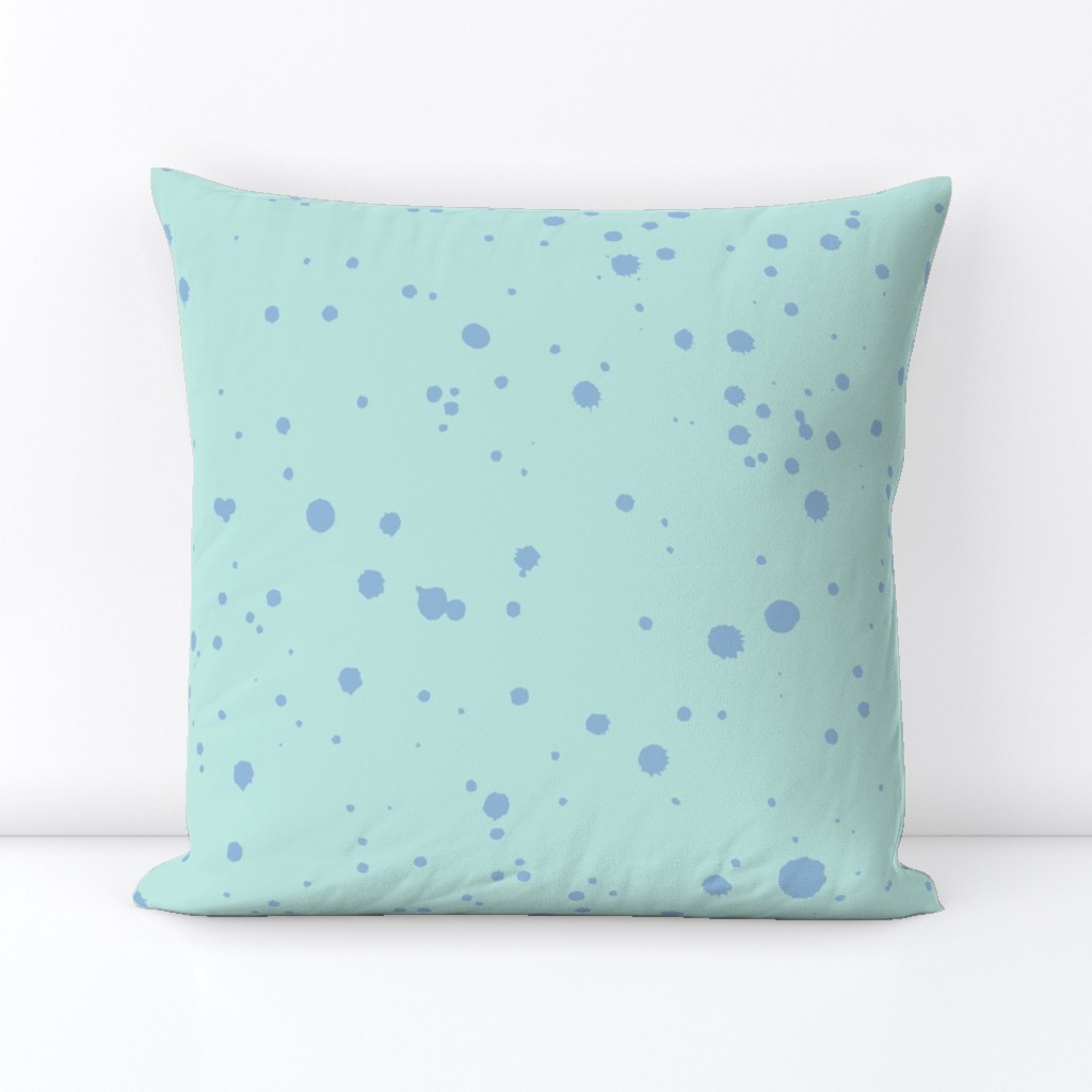 Splatter Dots - Mint Blue & Periwinkle