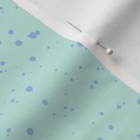 Splatter Dots - Mint Blue & Periwinkle - Small Scale