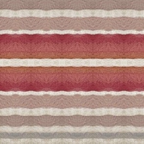 Watercolor Stripes in Red, Pink, Blue & White