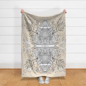 Tree of Life Hand Illustrated Chuppah Cloth