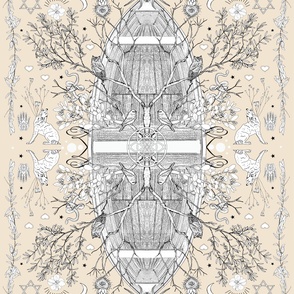 Tree of Life Hand Illustrated Chuppah Cloth