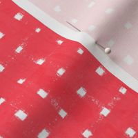 Bold Pink textured check on white
