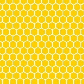 Honeycomb Hexagons, Deep Yellow