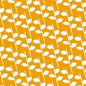 Leaves-on-Stems---ORANGE-white---XS---Flower-Power-Optimism---TINY