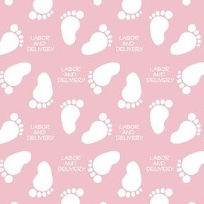 Labor and Delivery Baby Feet Pink