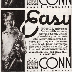 C G Conn Band Instrument advertisement 