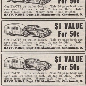 March 1936 Build Your Own Trailer advertisement