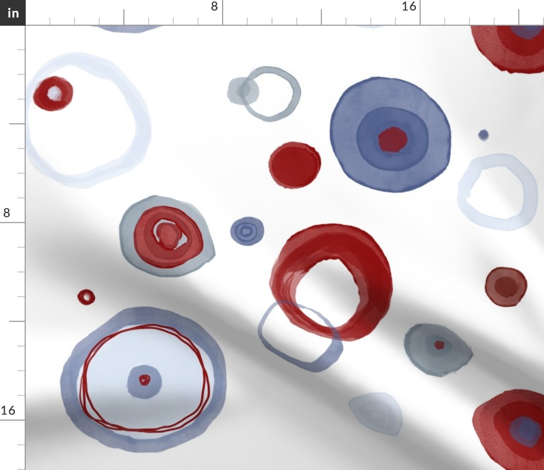 Red White and Blue Circles