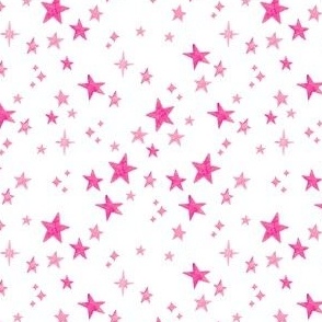 Pink Watercolor Stars