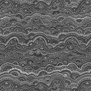 Malachite doodles--black and white