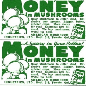 March 1936 Money in Mushroom Growing advertisement