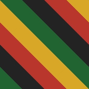 juneteenth diagonal in red, yellow, green and black